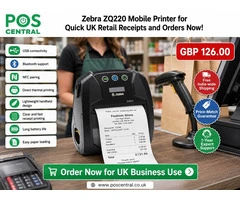 Need Fast Receipts? Order Zebra ZQ220 Mobile Printer in the UK