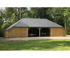 British Made Five Bay Wooden Garages for Classic Car Storage