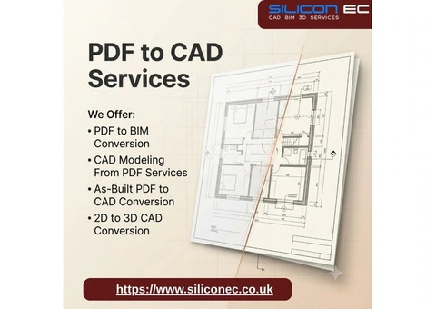 Professional PDF to CAD Services in UK Cities at $15/hr