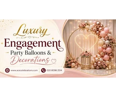 Luxury Engagement Party Balloons & Decorations