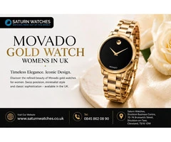 movado gold watch womens in uk