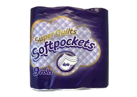 Toilet rolls soft 6 rolls in a pack white