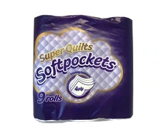 Toilet rolls soft 6 rolls in a pack white