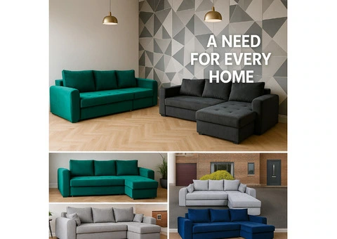 Berlin Sofa Bed! Brand New Berlin Sofabed With Ottoman For Sale,Next Day Delivery - 2/2