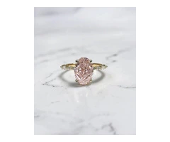 3ct Pink Oval Diamond  Exquisite Luxury & Timeless Elegance