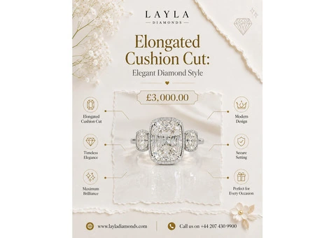 Elongated Cushion Cut: Elegant Diamond Style | Layla Diamonds