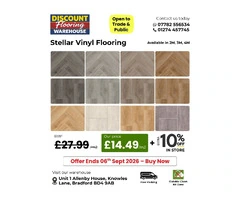 Stellar Vinyl Flooring – £14.49/m² | Extra 10% Off In Store