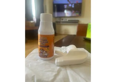 🐾 Pet Fabric Deodorizer Spray 120ml – Dog & Cat Odour Eliminator
