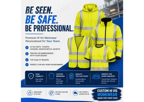 Personalised Hi Vis Workwear & Custom Hi Vis Clothing UK