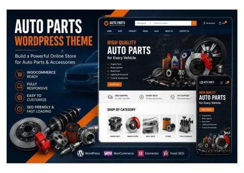 Auto Parts WordPress Theme for Creating Vehicle-Specific Shopping Experiences