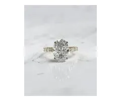 Premium East West Oval Diamond Band Timeless Sparkle