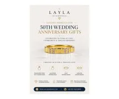 Golden Moments for 50th Wedding Anniversary Gifts | Layla Diamonds
