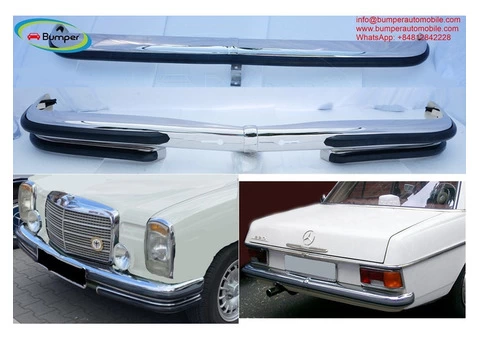 Mercedes W114 W115 Sedan Series 2 (1968-1976) bumper with front lower - 1/3