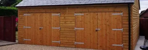 Bespoke Wooden Double Garages Built for British Homes