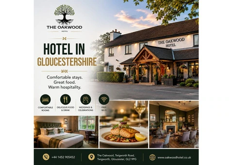A Modern Country Hotel in Gloucestershire | Oakwood Hotel