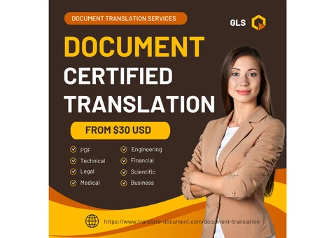 Certified Document Translation Services in the UK