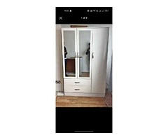 3 doors wardrobe with chest of drawers and bedside's ready for free home delivery