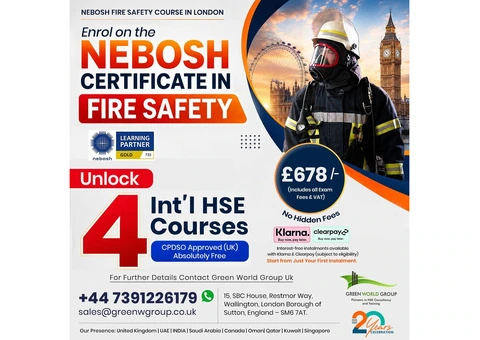NEBOSH Fire Safety Course UK | Green World Group UK