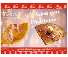 Christmas Party Catering | Crepe Station with Chefs | Sweet, Savoury Gluten Free Pancakes