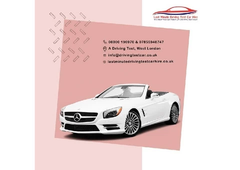 Need Car For Driving Test To Pass a Exam