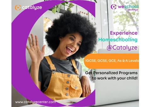 Homeschooling @ Catalyze GCE, GCSE, As & A Levels