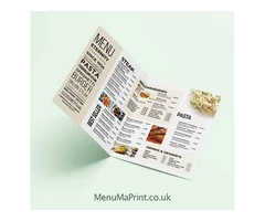 Disposable Menu Printing | Single Use Menu Printing | MenuMa Print
