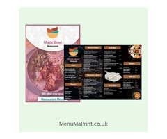 Plastic Menu Printing | Waterproof Menu Printing | MenuMa Print