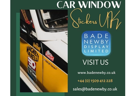 Get Your Brand Noticed With Our Car Window Stickers In UK