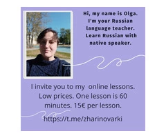 Russian language lessons online