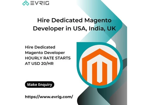 Hire Dedicated Magento Developer in USA, India, UK - Evrig Solutions
