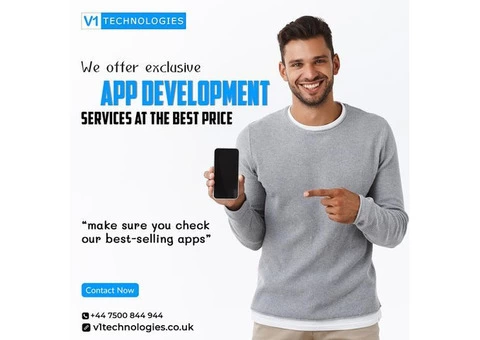 We offer exclusive app development services - V1 Technologies