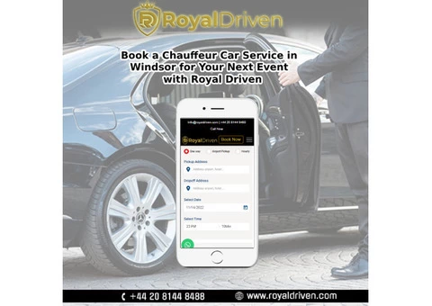 Book a Chauffeur Car Service in Windsor for Your Next Event with Royal Driven