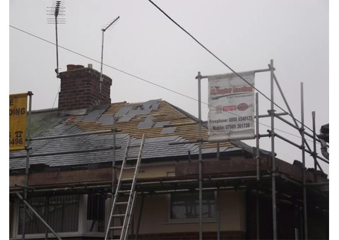 Reach us now professional re-roofing services in Sheffield