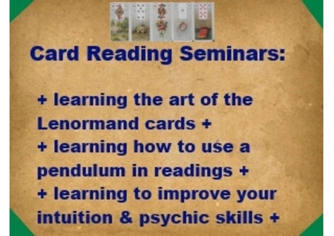 Card Reading Seminars for Lenormand Cards and Pendulum Dowsing Edinburgh, Lenormand Cards - 1/5