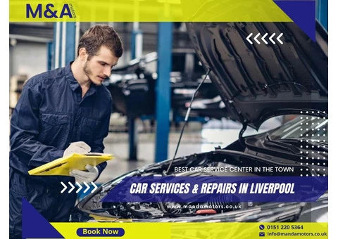 Book a Cheapest car repair Liverpool - M and A Motors