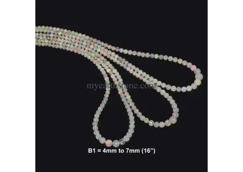 Ethiopian Opal Gemstone Beads for Making Jewelry | My Earth Stone - 4/8