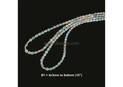 Ethiopian Opal Gemstone Beads for Making Jewelry | My Earth Stone - 6/8