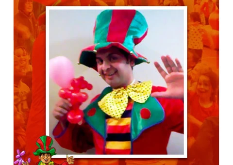 London party hire CLOWN MAGICIAN Childrens Entertanier Face Painter Balloon modeller - 4/8
