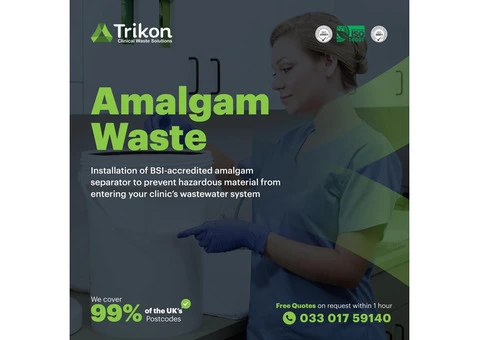 Create a healthy environment with Trikon by reducing amalgam waste.