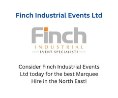 Party Tent Marquee Hire in North East | Finch Industrial Events Ltd