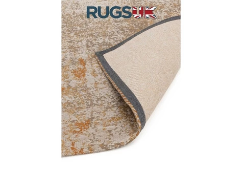 Dara Flatweave Rug by Asiatic Carpets in Terracotta Design - 8/8