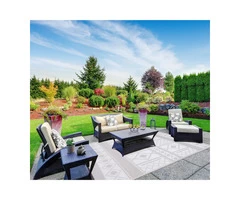 Hamlet Light Grey / White Outdoor Rug | Greendecore.