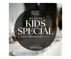 We offer kids special delicacies - Golden Grouse