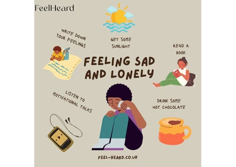 If you are Struggling from Feeling Sad and Lonely | Contact Feel Heard