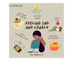 If you are Struggling from Feeling Sad and Lonely | Contact Feel Heard