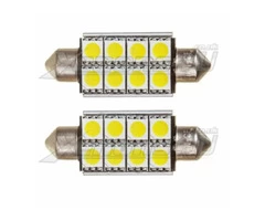 42mm LED 5050 Canbus Festoon Bulbs White