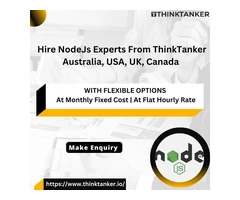 Hire NodeJs experts from ThinkTanker Australia, USA, UK, Canada