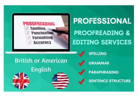 I will proficiently proofread and copyedit 750 words in a day