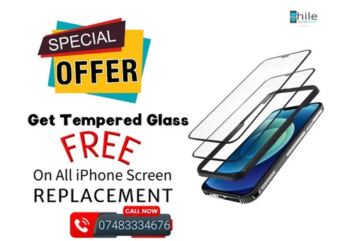Get Free Tempered Glass on all iPhone Screen Repair