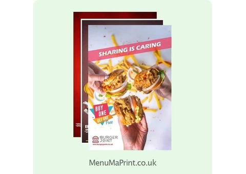 A1 Posters | Restaurant Posters | Poster Printing | MenuMa Print - 1/4